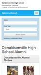 Mobile Screenshot of donaldsonvillehighschool.org